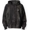 imageDALIX UFO Embroidered Fleece Hoodie Mineral Wash Long Sleeve Sweatshirt MensBlack