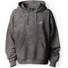 imageDALIX UFO Embroidered Fleece Hoodie Mineral Wash Long Sleeve Sweatshirt MensGray