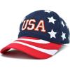 imageDALIX USA Baseball Cap Flag Hat Team US America Navy Red White Blue Gray Khaki BlackStars and Stripes