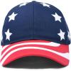 imageDALIX United States Hat Baseball Cap Snapback USA Flag Independence Day Memorial Veteran Army Military Red White Blue