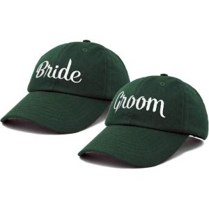 imageDALIX Bride Groom Dad Hats Baseball Caps Newlywed Wedding Party GiftDark Green
