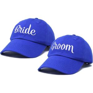 imageDALIX Bride Groom Dad Hats Baseball Caps Newlywed Wedding Party GiftRoyal Blue