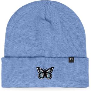 imageDALIX Butterfly Embroidered Beanie Insect Warm Winter Knit Hat for WomenPeriwinkle