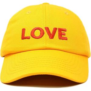 imageDALIX Custom Embroidered Hats Dad Caps Love Stitched Logo HatGold