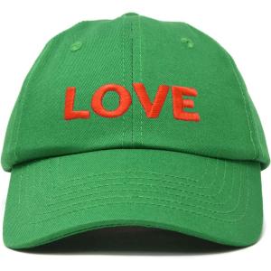 imageDALIX Custom Embroidered Hats Dad Caps Love Stitched Logo HatKelly Green