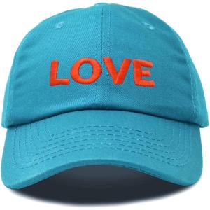 imageDALIX Custom Embroidered Hats Dad Caps Love Stitched Logo HatTeal