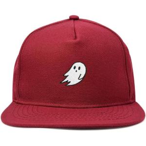 imageDALIX Ghost Snapback Flat Bill Baseball Hat Embroidered Cap MensMaroon