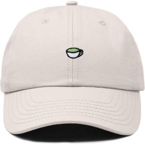 imageDALIX Lil Matcha Embroidered Cotton Summer Outdoor Baseball Cap Dad Hat WomensBeige