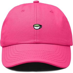 imageDALIX Lil Matcha Embroidered Cotton Summer Outdoor Baseball Cap Dad Hat WomensHot Pink