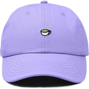 imageDALIX Lil Matcha Embroidered Cotton Summer Outdoor Baseball Cap Dad Hat WomensLavender