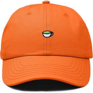 imageDALIX Lil Matcha Embroidered Cotton Summer Outdoor Baseball Cap Dad Hat WomensOrange