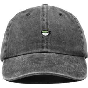 imageDALIX Lil Matcha Embroidered Cotton Summer Outdoor Baseball Cap Dad Hat WomensWashed Black