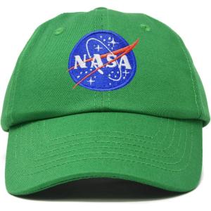 imageDALIX NASA Embroidered Mens Womens Cotton Dad Hat Baseball Cap AdjustableKelly Green