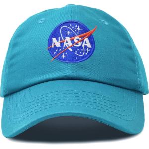 imageDALIX NASA Embroidered Mens Womens Cotton Dad Hat Baseball Cap AdjustableTeal