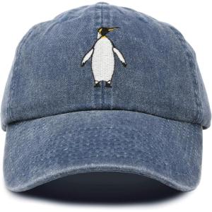imageDALIX Penguin Hat Dad Baseball Cap Great AukNavy Blue Vintage