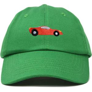 imageDALIX Race Car Hats Dad Hat Baseball Cap Embroidered Custom Cotton CapsKelly Green