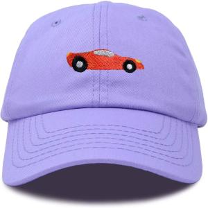 imageDALIX Race Car Hats Dad Hat Baseball Cap Embroidered Custom Cotton CapsLavender