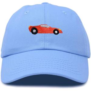 imageDALIX Race Car Hats Dad Hat Baseball Cap Embroidered Custom Cotton CapsLight Blue