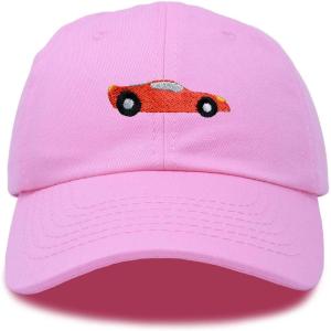 imageDALIX Race Car Hats Dad Hat Baseball Cap Embroidered Custom Cotton CapsLight Pink