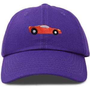 imageDALIX Race Car Hats Dad Hat Baseball Cap Embroidered Custom Cotton CapsPurple