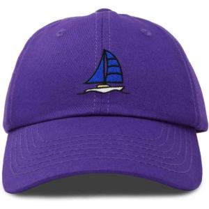 imageDALIX Sailboat Hat Embroidered Cotton Baseball Dad Cap MenPurple