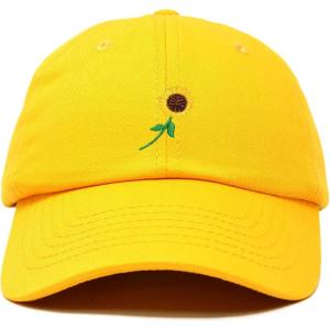 imageDALIX Sunflower Hat Womens Floral Baseball Cap WashedGold