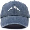 imageDALIX Outdoor Cap Mountain Dad Hat Womens Mens Hiking Vintage CottonNavy Blue