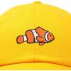 imageDALIX Clownfish Baseball Cap Tropical Dad Hat for Men Womens HatsGold