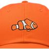 imageDALIX Clownfish Baseball Cap Tropical Dad Hat for Men Womens HatsOrange