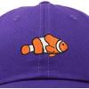 imageDALIX Clownfish Baseball Cap Tropical Dad Hat for Men Womens HatsPurple