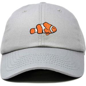 imageDALIX Clownfish Baseball Cap Tropical Dad Hat for Men Womens HatsGray