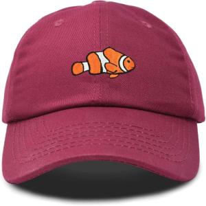 imageDALIX Clownfish Baseball Cap Tropical Dad Hat for Men Womens HatsMaroon