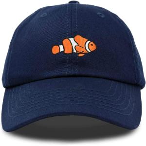 imageDALIX Clownfish Baseball Cap Tropical Dad Hat for Men Womens HatsNavy Blue