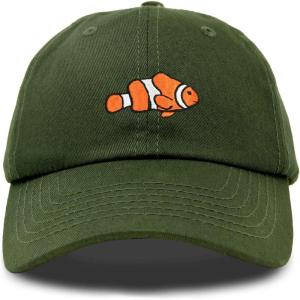 imageDALIX Clownfish Baseball Cap Tropical Dad Hat for Men Womens HatsOlive