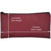 imageDALIX Zipper Bank Deposit Money Bags Cash Coin Pouch 6 Pack in BlackMaroon