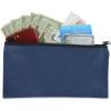 imageDALIX Zipper Bank Deposit Money Bags Cash Coin Pouch 6 Pack in BlackNavy Blue