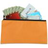 imageDALIX Zipper Bank Deposit Money Bags Cash Coin Pouch 6 Pack in BlackOrange