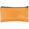 imageDALIX Zipper Bank Deposit Money Bags Cash Coin Pouch 6 Pack in BlackOrange