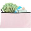 imageDALIX Zipper Bank Deposit Money Bags Cash Coin Pouch 6 Pack in BlackPink
