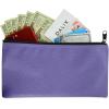 imageDALIX Zipper Bank Deposit Money Bags Cash Coin Pouch 6 Pack in BlackPurple