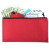 imageDALIX Zipper Bank Deposit Money Bags Cash Coin Pouch 6 Pack in BlackRed
