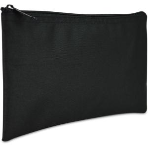 imageDALIX Bank Bags Money Pouch Security Deposit Utility Zipper Coin Bag in BlackBlack