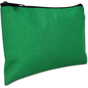 imageDALIX Bank Bags Money Pouch Security Deposit Utility Zipper Coin Bag in BlackDark Green