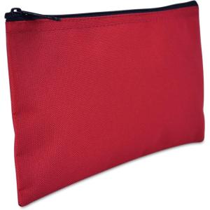imageDALIX Bank Bags Money Pouch Security Deposit Utility Zipper Coin Bag in BlackRed