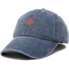 imageDalix Rose Hat KhakiNavy Blue Vintage