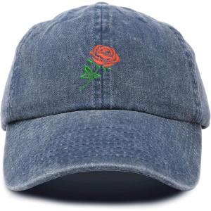 imageDalix Rose Hat KhakiNavy Blue Vintage