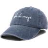 imageDALIX Alpha Chi Omega Cursive Sorority Hat Womens Embroidered Baseball CapWashed Navy Blue