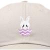 imageDALIX Cute Easter Bunny Kids Hat Embroidered Girls Baseball CapBeige