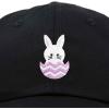 imageDALIX Cute Easter Bunny Kids Hat Embroidered Girls Baseball CapBlack