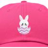 imageDALIX Cute Easter Bunny Kids Hat Embroidered Girls Baseball CapHot Pink